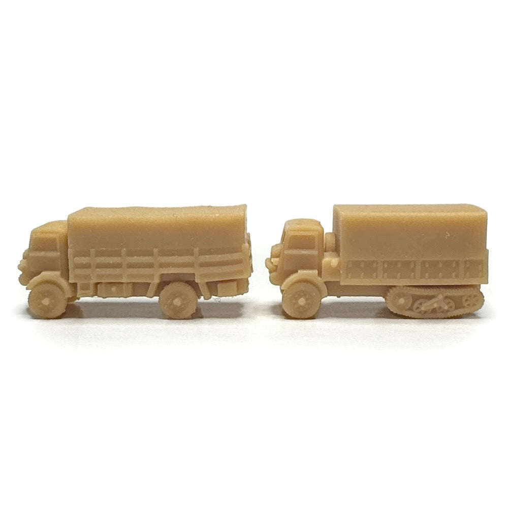 UK Bedford QLT Troop Carrier/QL Halftrack (3D Printed) x5