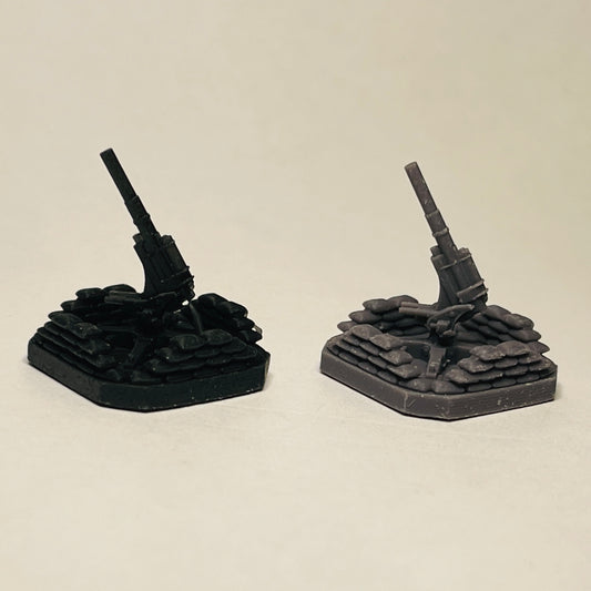 Flak 36 88mm Anti -aircraft Gun w/Sandbags (3D Printed) x5
