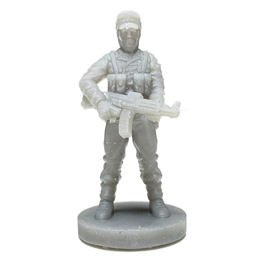 German Soldier w/MG Ardennes WWII (3D Printed) x5