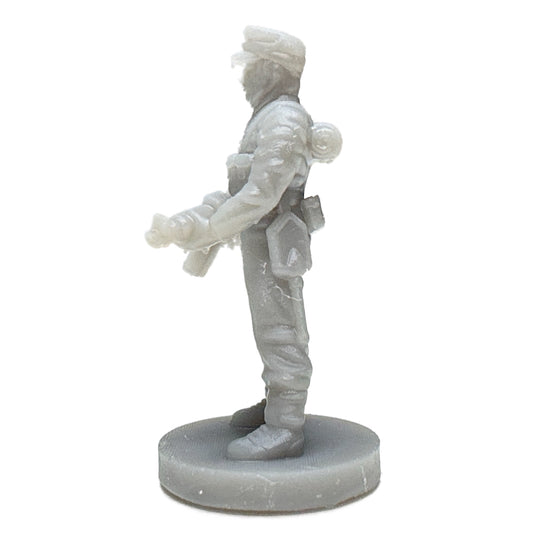 German Soldier w/MG Ardennes WWII (3D Printed) x5