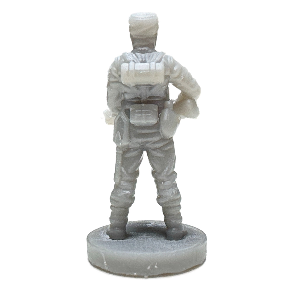 German Soldier w/MG Ardennes WWII (3D Printed) x5