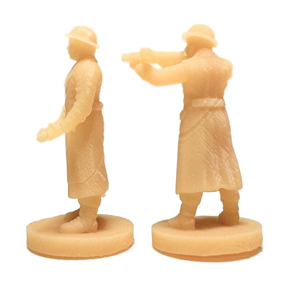 UK Infantry - Greatcoat (3D Printed) x5