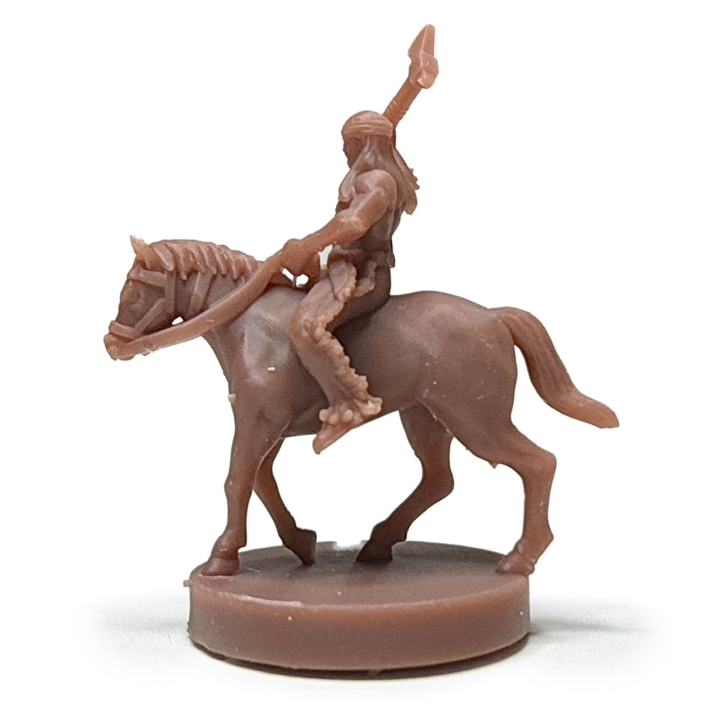 Civil War Indian on Horse w/Tomahawk (3D Printed) x5