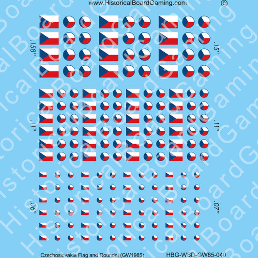 Decal Sheet, Czechoslovakia GW-1985