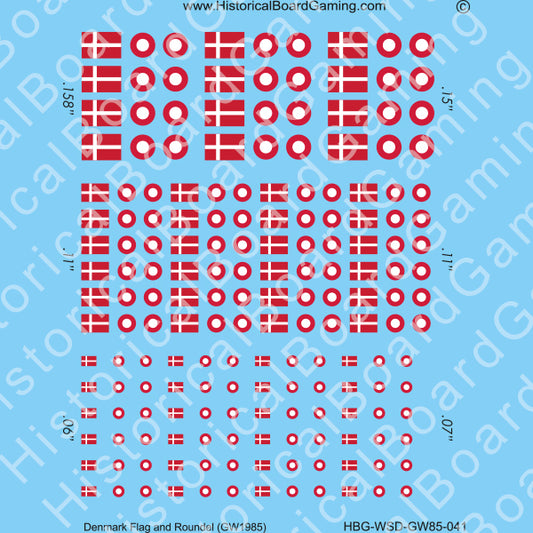 Decal Sheet, Denmark GW-1985
