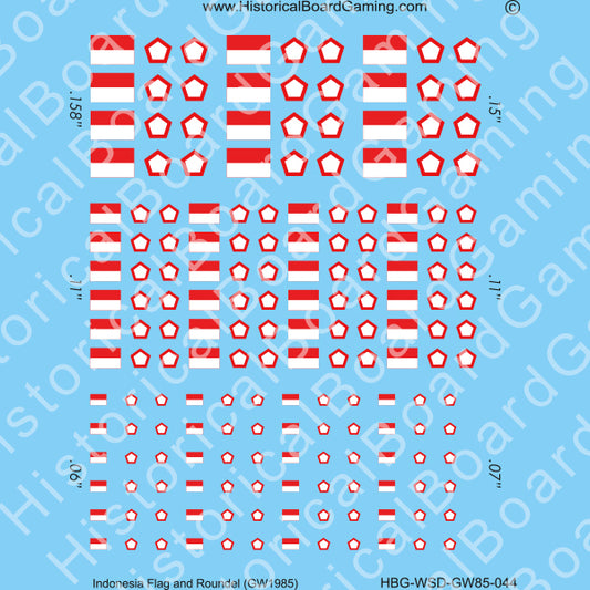 Decal Sheet, Indonesia GW-1985