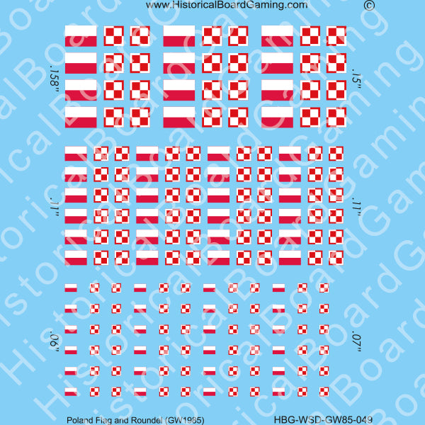 Decal Sheet, Poland GW-1985