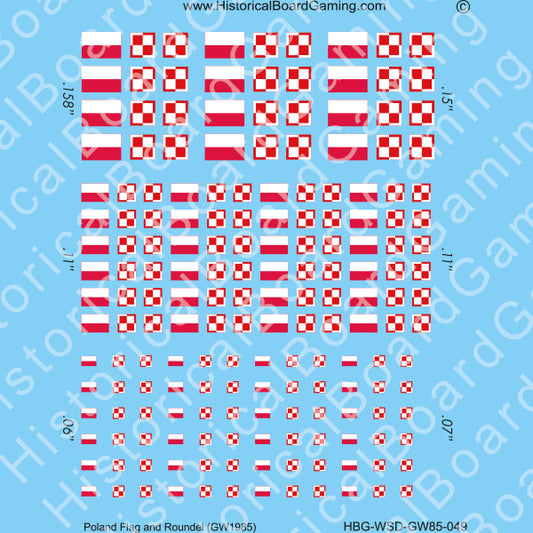 Decal Sheet, Poland GW-1985