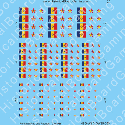 Decal Sheet, Romania GW-1985