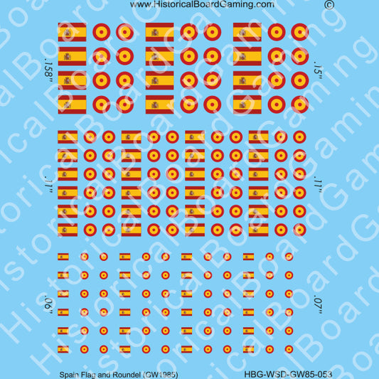 Decal Sheet, Spain GW-1985