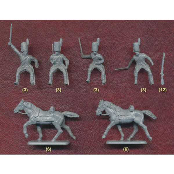 1/72 Napoleonic French Horse Grenadiers (12 Mtd) (Hat)