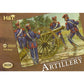 1/72 Napoleonic French Line Horse Artillery (24 w/4 Cannons) (Hat)