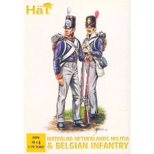 1/72 Waterloo Netherlands Militia & Belgian Infantry (48) (Hat)