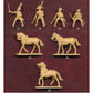 1/72 Napoleonic Mounted Officers (12) (Hat)