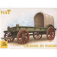 1/72 Colonial Ox Wagon (3 Sets: Wagon, 2 Oxen & 2 Figs) (Hat)