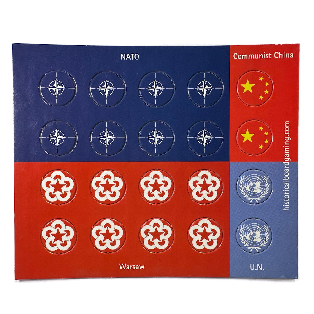 Cold War Roundels Set - NATO, Warsaw Pact, UN, Communist China by HBG (20 Pieces)