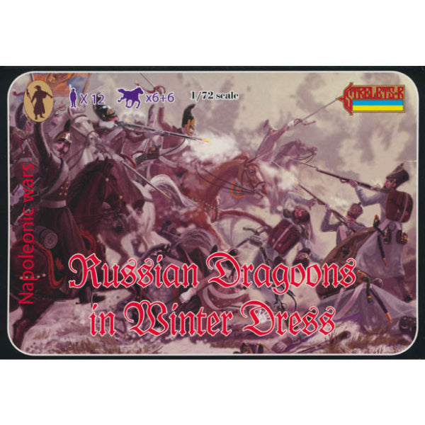 1/72 Napoleonic Russian Dragoons in Winter Dress (STR)