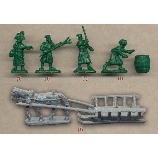 1/72 Napoleonic Russian Army Sledge Train 1 (STR)