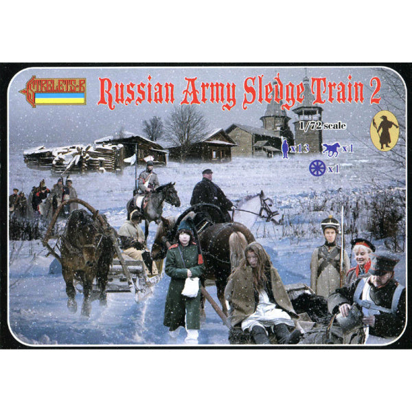 1/72 Napoleonic Russian Army Sledge Train 2 (STR)