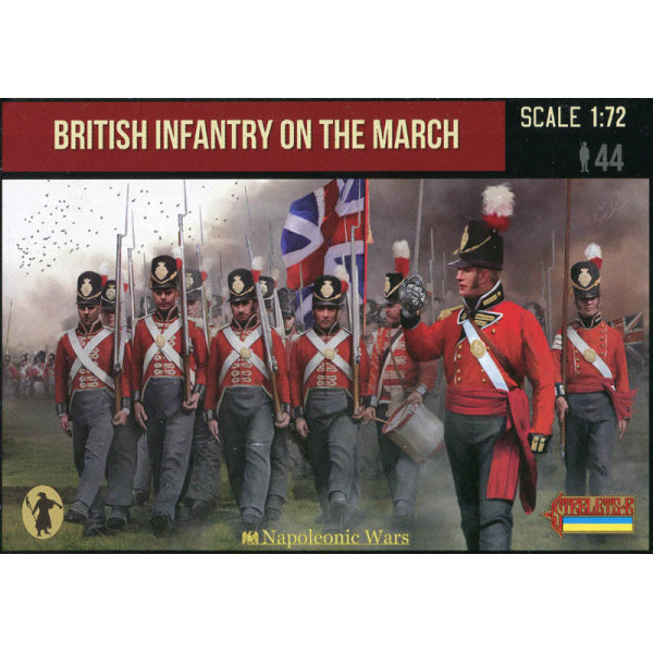 1/72 Napoleonic British Infantry on the March (STR)