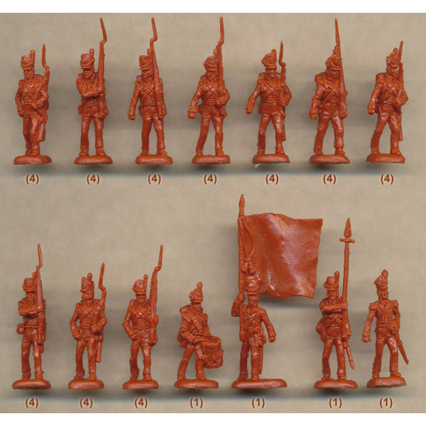 1/72 Napoleonic British Infantry on the March (STR)