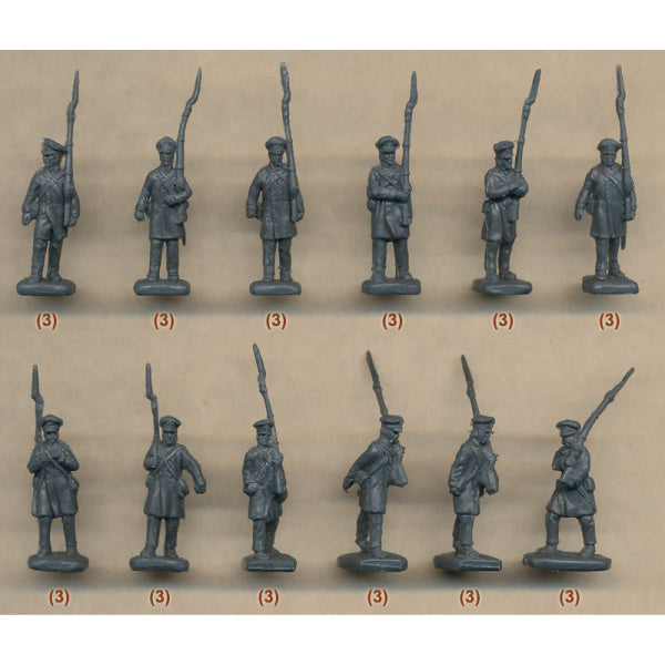1/72 Napoleonic Landwehr on the March (STR)