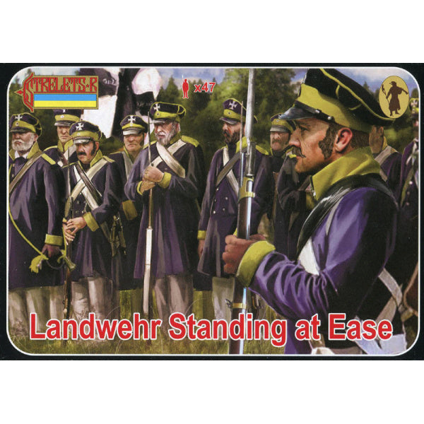 1/72 Napoleonic Landwehr Standing at Ease (STR)