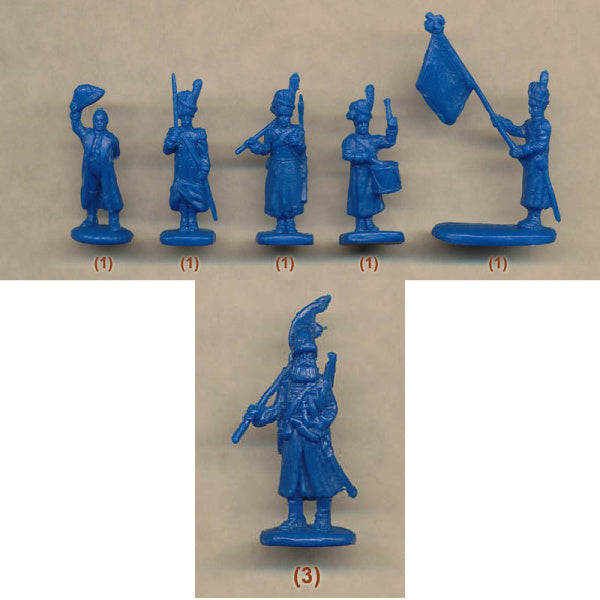 1/72 Napoleonic Old Guard Standing at Attention (STR)