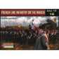 1/72 Napoleonic French Line Infantry on the March 1 (Flanking Companies) (STR)