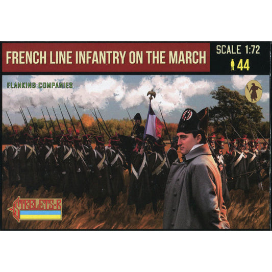 1/72 Napoleonic French Line Infantry on the March 1 (Flanking Companies) (STR)