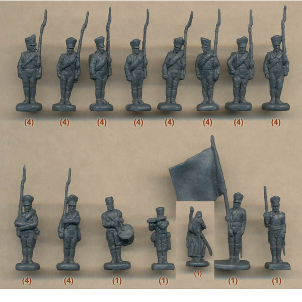 1/72 Napoleonic Prussian Infantry Standing Shoulder Arms (STR)