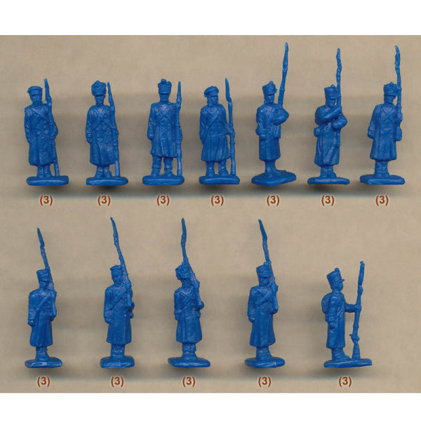 1/72 Napoleonic French Line Infantry Standing at Attention (STR)