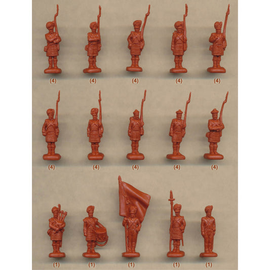 1/72 Napoleonic Highlanders Standing Shoulder Arms (STR)