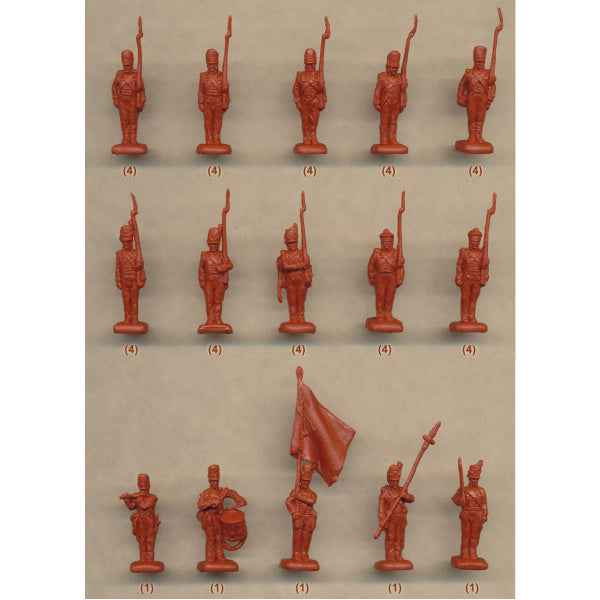 1/72 Napoleonic British Infantry Standing Shoulder Arms (STR)