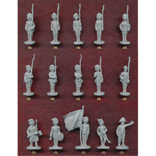 1/72 Napoleonic Austrian Grenadiers Standing Shoulder Arms (STR)