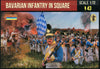 1/72 Napoleonic Bavarian Infantry in Square (STR)