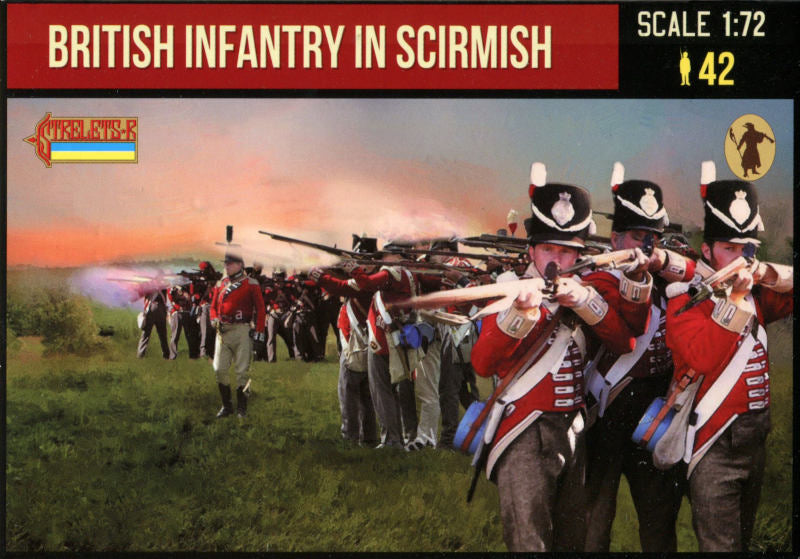 1/72 Post Napoleonic - British Infantry in Skirmish (1812-1816)