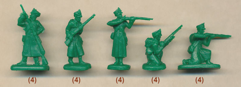 1/72 Napoleonic - Russian Jaegers in Winter Dress (STR)