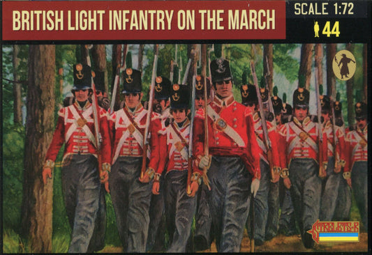 1/72 Napoleonic - British Light Infantry on the March (STR)