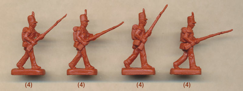1/72 Napoleonic - British Light Infantry in Attack (STR)