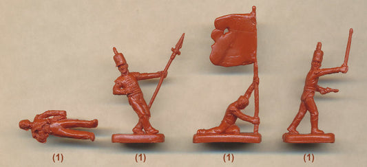 1/72 Napoleonic - British Light Infantry in Attack (STR)
