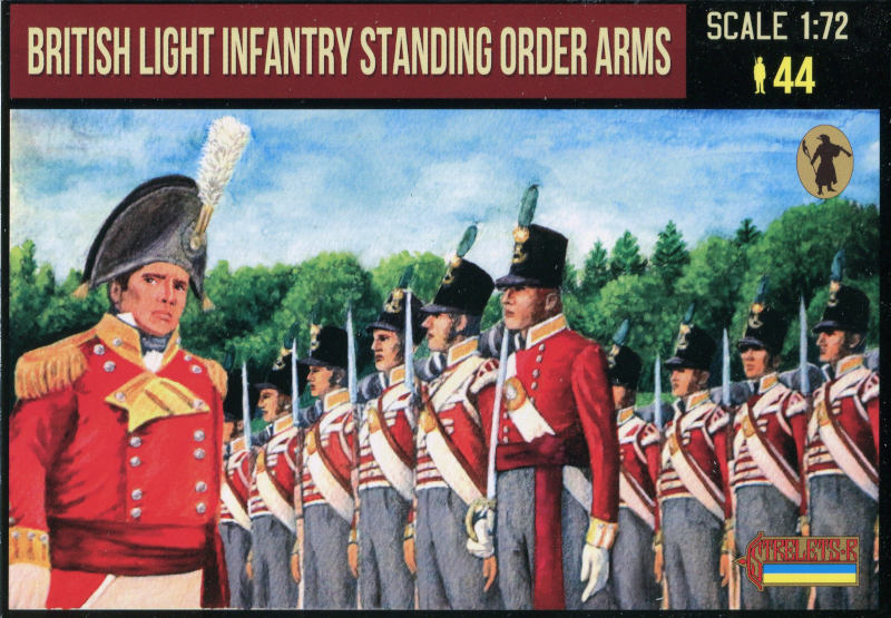 1/72 Napoleonic British Light Infantry Standing Order Arms (STR)