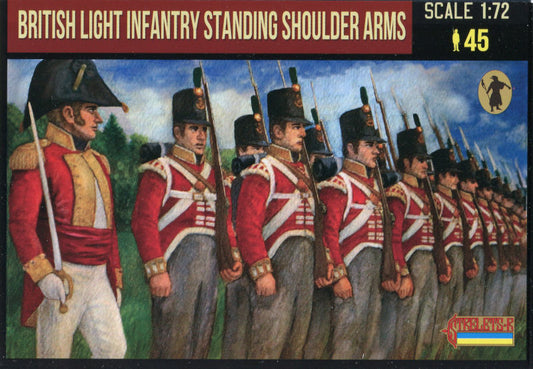1/72 Napoleonic British Light Infantry Standing Shoulder Arms (STR)
