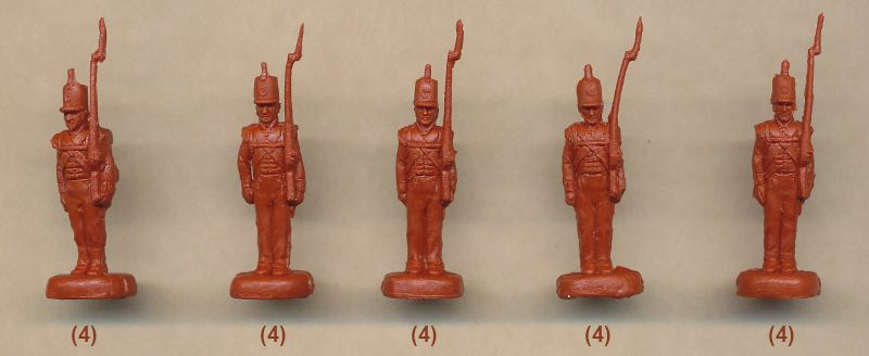 1/72 Napoleonic British Light Infantry Standing Shoulder Arms (STR)