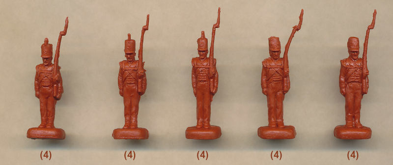 1/72 Napoleonic British Light Infantry Standing Shoulder Arms (STR)