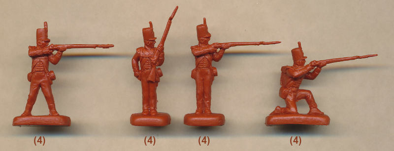 1/72 Napoleonic British Light Infantry Shooting Line (STR)