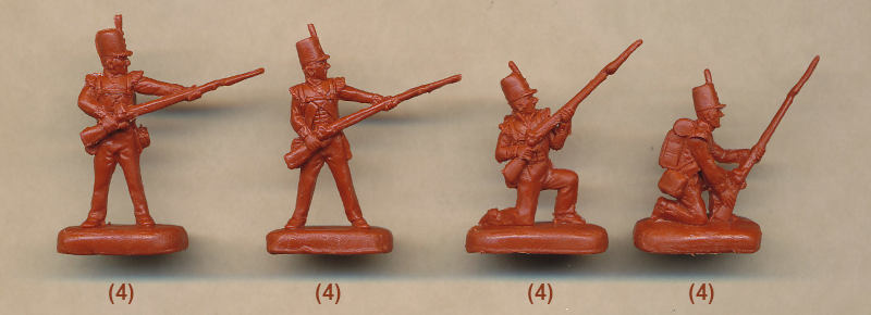 1/72 Napoleonic British Light Infantry in Square (STR)