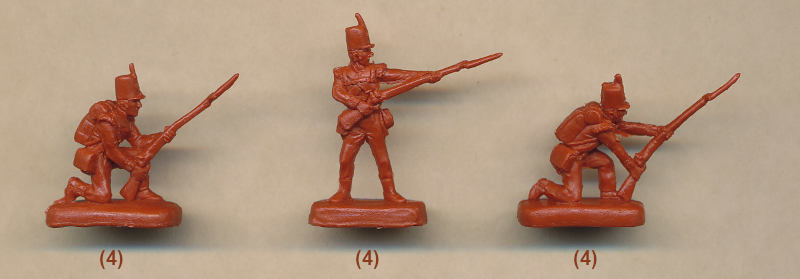 1/72 Napoleonic British Light Infantry in Square (STR)