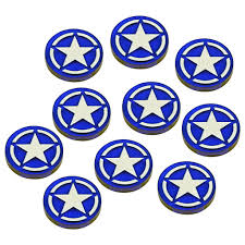 Premium Printed WWII U.S. Pacific Command Tokens (10)