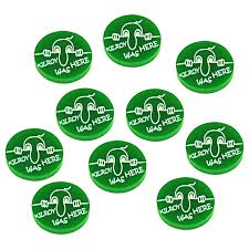 Premium Printed Kilroy was Here Tokens (10)